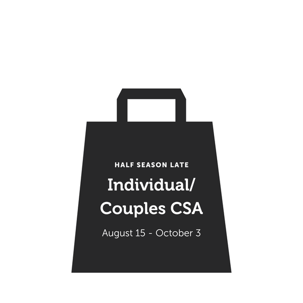 Individual/Couples Half Season Late (August 15  - October 3) CSA Bundle