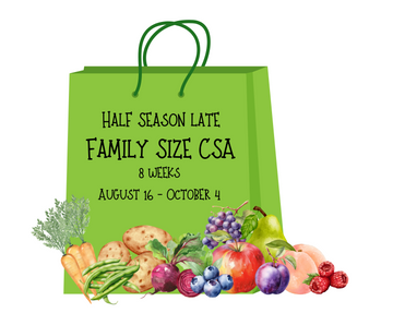 Half Season Late (August 18 - October 6) Family CSA Bundle