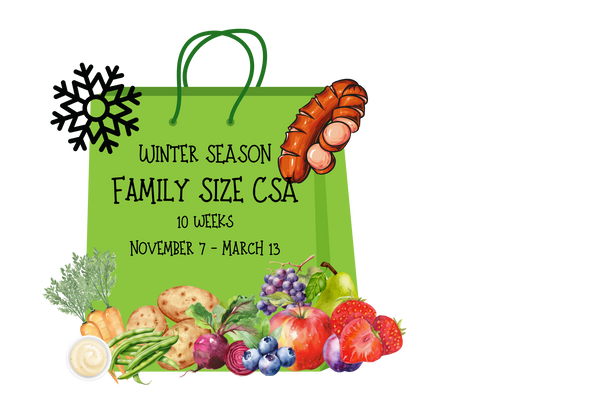 Winter FAMILY CSA Bi-Weekly Grocery Bundle (Nov 21-March 13)
